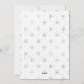 シンプルシルバー金ゴールドメリークリスマスフォトカード シーズンカード (裏面)