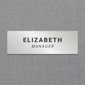 シンプルシルバー 名札