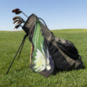 シンプルシングスフロッグ感動的引用文 ゴルフタオル (グリーン)