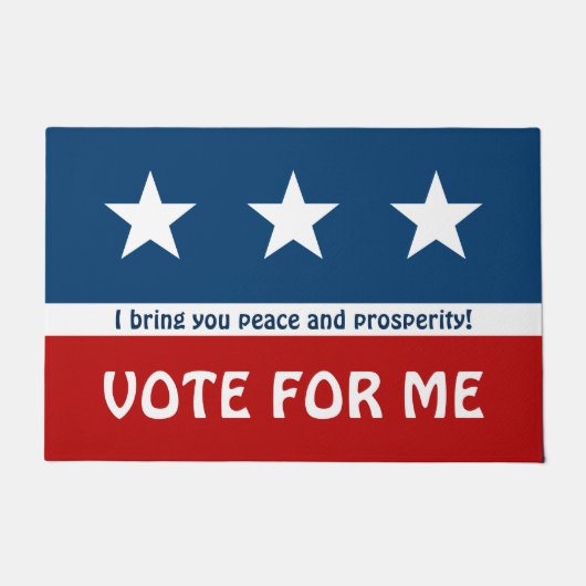 シンプルシンボル-星+アイディア ドアマット (正面)