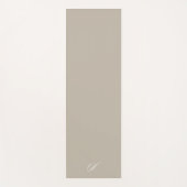 シンプルシールグレーニュートラルミニマルエクササイズ ヨガマット (正面)