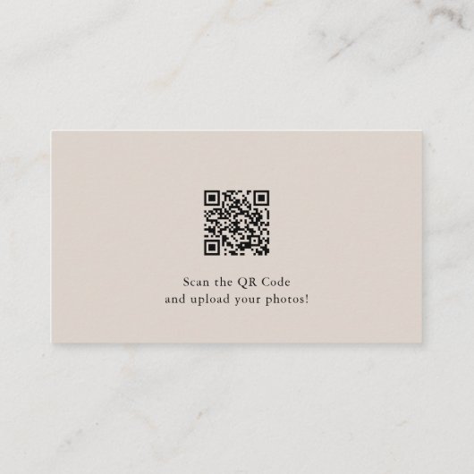 シンプルシ素朴ックフローラ結婚の共有ザラブ エンクロージャーカード (裏面)