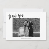 シンプルシ結婚ックサンキューカード サンキューカード (正面)