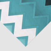 シンプルジグザグ – ティール（緑がかった色） 薄葉紙 (詳細)