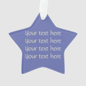 シンプルジグザグ – ネービーブルー オーナメント (裏面)