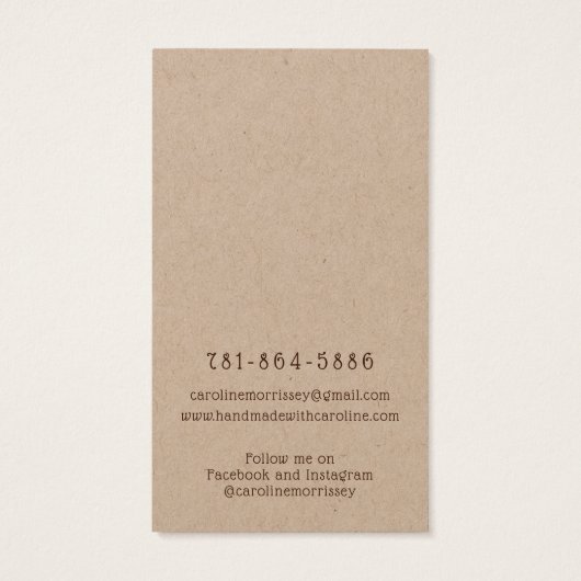 シンプルジュエリーイヤリング表示カ素朴ード (裏面)