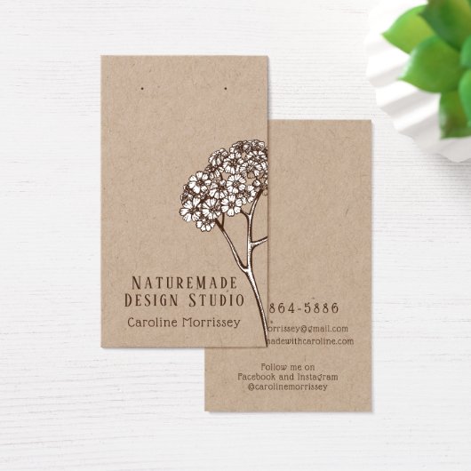 シンプルジュエリーイヤリング表示カ素朴ード (デスク)