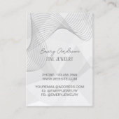 シンプルジュエリーデザイナーのネックレスホルダーディスプレイ 名刺 (裏面)