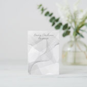 シンプルジュエリーデザイナーのネックレスホルダーディスプレイ 名刺 (スタンド正面)