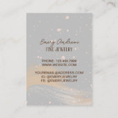 シンプルジュエリーデザイナーのネックレスホルダーディスプレイ 名刺 (裏面)