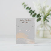 シンプルジュエリーデザイナーのネックレスホルダーディスプレイ 名刺 (スタンド正面)