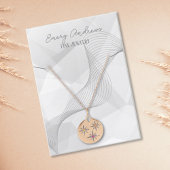 シンプルジュエリーデザイナーのネックレスホルダーディスプレイ 名刺