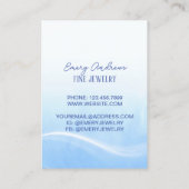 シンプルジュエリーデザイナーのネックレスホルダーディスプレイ 名刺 (裏面)