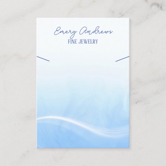 シンプルジュエリーデザイナーのネックレスホルダーディスプレイ 名刺 (正面)