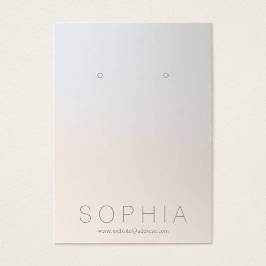 シンプルジュエリーデザイモダンナーイヤリングディスプレイ (正面)