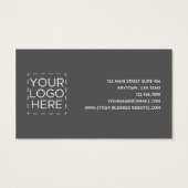 シンプルジュエリーデザイモダンナーロゴ名刺 (裏面)