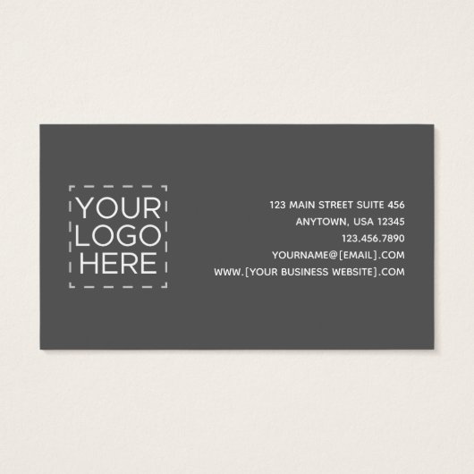 シンプルジュエリーデザイモダンナーロゴ名刺 (裏面)