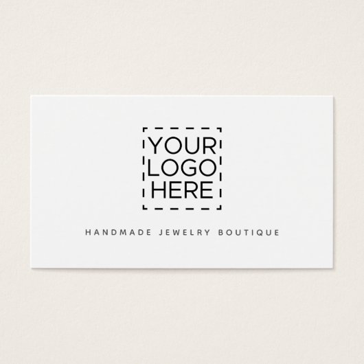 シンプルジュエリーデザイモダンナーロゴ名刺 (正面)