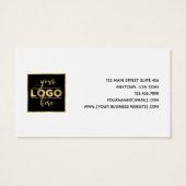 シンプルジュエリーデザイモダンナーロゴ名刺 (裏面)