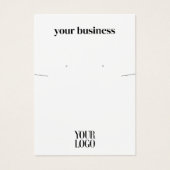 シンプルジュエリーモダンイヤリング表示カード (正面)