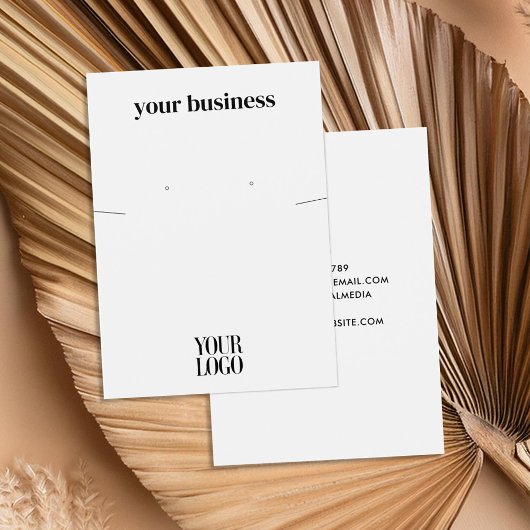 シンプルジュエリーモダンイヤリング表示カード