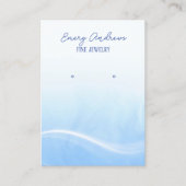 シンプルジュエリー設計者イヤリングホルダーディスプレイ 名刺 (正面)