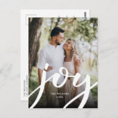 シンプルジョイクリスマス写真 ポストカード (正面/裏面)