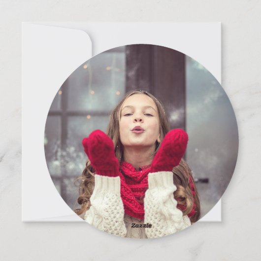 シンプルジョイサークルホリデーフォトカード シーズンカード (裏面)