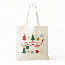 シンプルジョイズクリスマストートバッグ