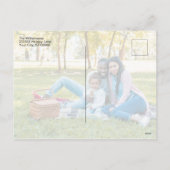 シンプルジョイネガ宇宙写真クリスマス シーズンポストカード (裏面)