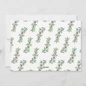 シンプルジョイリースダークグレークリスマスフォト シーズンカード (裏面)