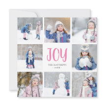 シンプルジョイ | 8正方形フォトコラージフラット