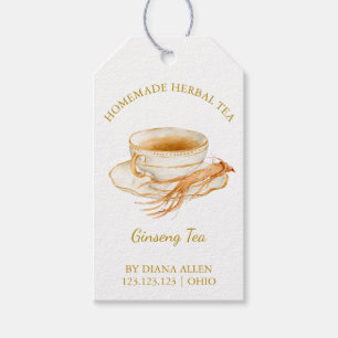 シンプルジンセンティーつるラベルLホワイト ギフトタグ