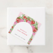 シンプルスイートストロベリーアーチベビーシャワー フェイバータグ (インサイチュ)