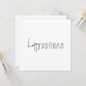 シンプルスウィートハッピーバースデーウィッシュカード カード (正面/裏面インサイチュ)