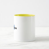 シンプルスウェーデンモダンスウェーデン国旗のお土産 マグカップ (中央)