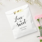 シンプルスエレガントクリプト愛は甘い結婚式の引き出物 フェイバーバッグ (封をした状態)