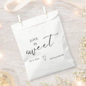 シンプルスエレガントクリプト愛は甘い結婚式の引き出物 フェイバーバッグ (クリップ留めされた状態)