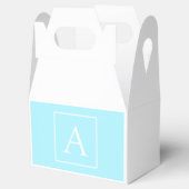 シンプルスカイブルーモノグラム フェイバーボックス (オープン)