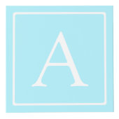 シンプルスカイブルーモノグラム フォトキューブ (正面)