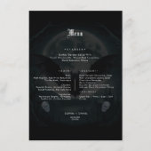 シンプルスカルこうもりビクトリアンゴシ結婚ック食品 メニュー (正面)