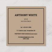 シンプルスキャンコードQR コーリングカード (裏面)