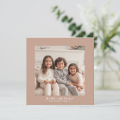 シンプルスクウェア写真 – ニュートラミニマルルレトロストライプ シーズンカード (スタンド正面)