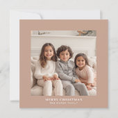 シンプルスクウェア写真 – ニュートラミニマルルレトロストライプ シーズンカード (正面)