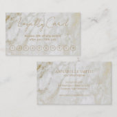 シンプルスクリプエレガントトモダン金ゴールド ロイヤリティカード (正面/裏面)