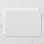 シンプルスクリプトイニシャルモダンブライダルシャワー 招待状 (裏面)