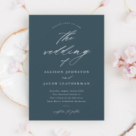 シンプルスクリプトウェディング 招待状