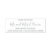 シンプルスクリプトエレガントウェディング差出人住所 セルフインキングスタンプ (デザイン)