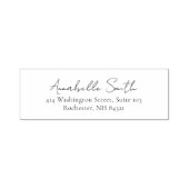 シンプルスクリプトクラシックのエレガント差出人住所 セルフインキングスタンプ (デザイン)