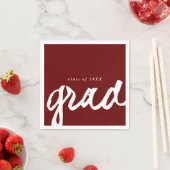 シンプルスクリプトグラード |卒業パーティー スタンダードカクテルナプキン (インサイチュ)